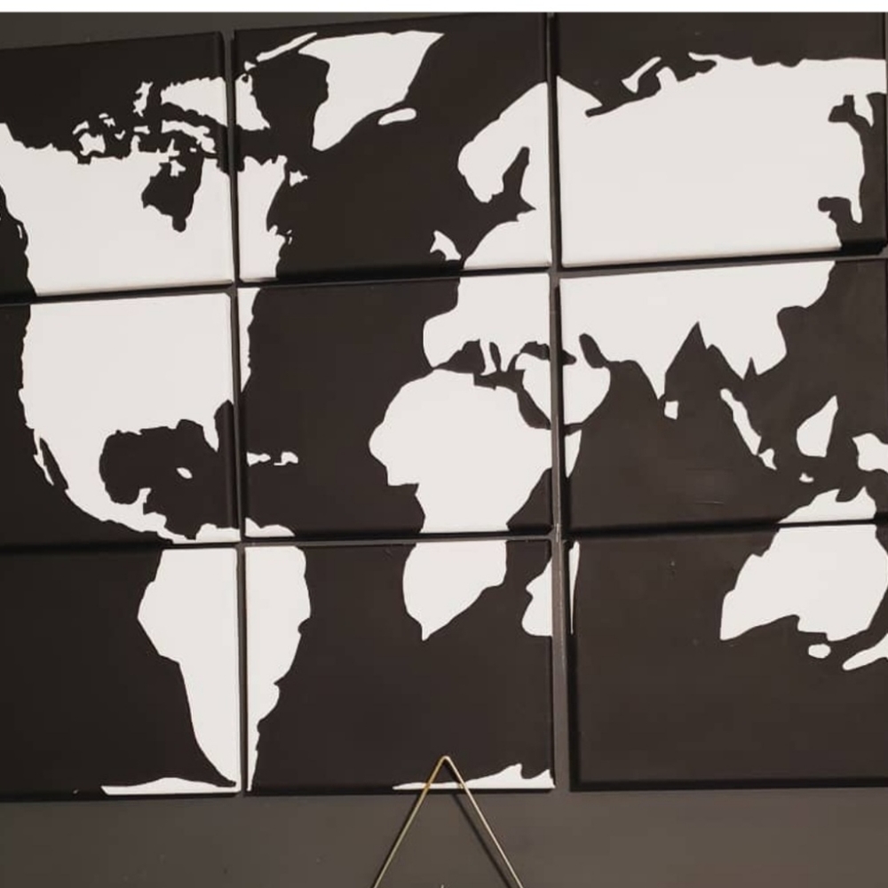 9 piece world painting